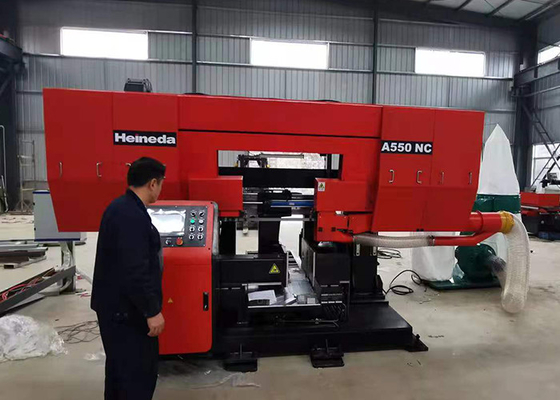 High Speed 550mm CNC Horizontal Band Saw Machine High Efficiency  A550NC